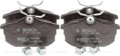 BOSCH 0 986 494 506 - Bremžu uzliku kompl., Disku bremzes ps1.lv