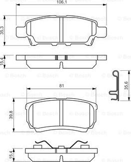 BOSCH 0 986 494 502 - Bremžu uzliku kompl., Disku bremzes ps1.lv