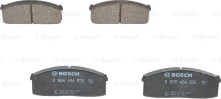 BOSCH 0 986 494 530 - Bremžu uzliku kompl., Disku bremzes ps1.lv