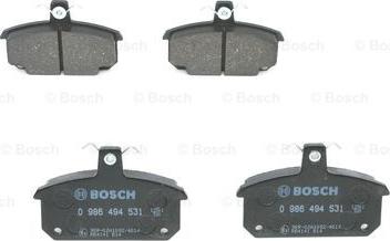 BOSCH 0 986 494 531 - Bremžu uzliku kompl., Disku bremzes ps1.lv