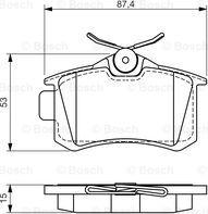 BOSCH 0 986 494 520 - Bremžu uzliku kompl., Disku bremzes ps1.lv