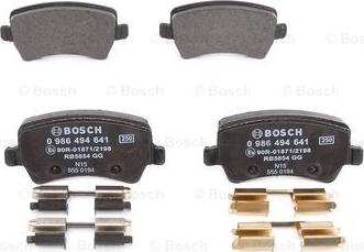 BOSCH 0 986 494 641 - Bremžu uzliku kompl., Disku bremzes ps1.lv