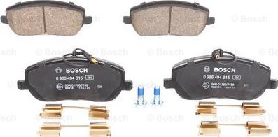 BOSCH 0 986 494 615 - Bremžu uzliku kompl., Disku bremzes ps1.lv