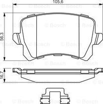 BOSCH 0 986 494 626 - Bremžu uzliku kompl., Disku bremzes ps1.lv