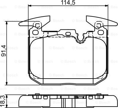 BOSCH 0 986 494 674 - Bremžu uzliku kompl., Disku bremzes ps1.lv