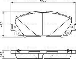 BOSCH 0 986 494 670 - Bremžu uzliku kompl., Disku bremzes ps1.lv