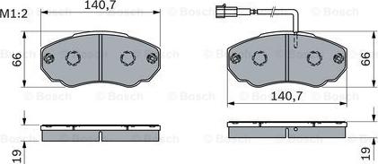 BOSCH 0 986 494 048 - Bremžu uzliku kompl., Disku bremzes ps1.lv