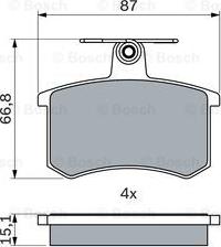 BOSCH 0 986 494 059 - Bremžu uzliku kompl., Disku bremzes ps1.lv