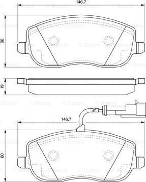 BOSCH 0 986 494 068 - Bremžu uzliku kompl., Disku bremzes ps1.lv