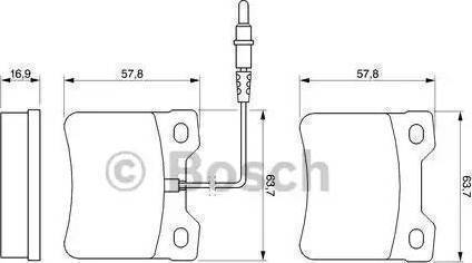 BOSCH 986424229 - Bremžu uzliku kompl., Disku bremzes ps1.lv