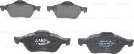 BOSCH 0 986 494 034 - Bremžu uzliku kompl., Disku bremzes ps1.lv