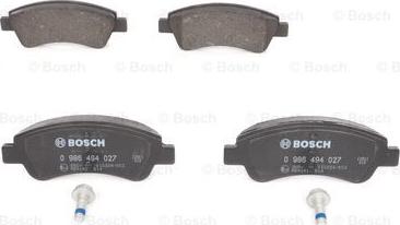 BOSCH 0 986 494 027 - Bremžu uzliku kompl., Disku bremzes ps1.lv