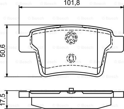 BOSCH 0 986 494 076 - Bremžu uzliku kompl., Disku bremzes ps1.lv