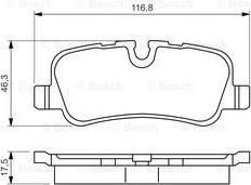 BOSCH 0 986 494 148 - Bremžu uzliku kompl., Disku bremzes ps1.lv