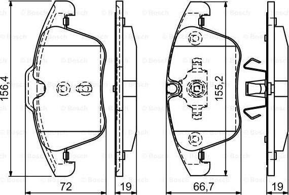 BOSCH 0 986 494 169 - Bremžu uzliku kompl., Disku bremzes ps1.lv