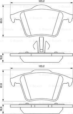 BOSCH 0 986 494 102 - Bremžu uzliku kompl., Disku bremzes ps1.lv