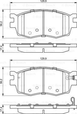 BOSCH 0 986 494 139 - Bremžu uzliku kompl., Disku bremzes ps1.lv