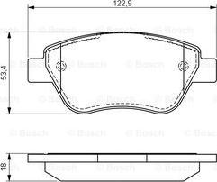 BOSCH 0 986 494 132 - Bremžu uzliku kompl., Disku bremzes ps1.lv