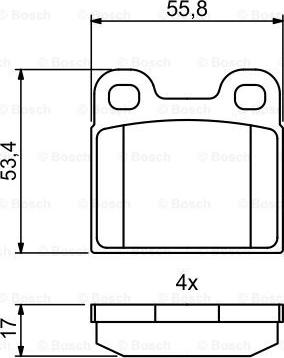 BOSCH 0 986 494 847 - Bremžu uzliku kompl., Disku bremzes ps1.lv