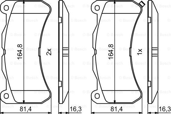 BOSCH 0 986 494 871 - Bremžu uzliku kompl., Disku bremzes ps1.lv