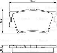 BOSCH 0 986 494 346 - Bremžu uzliku kompl., Disku bremzes ps1.lv