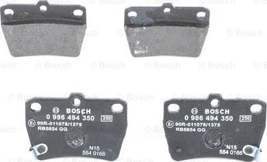 BOSCH 0 986 494 350 - Bremžu uzliku kompl., Disku bremzes ps1.lv