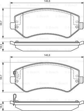 BOSCH 0 986 494 357 - Bremžu uzliku kompl., Disku bremzes ps1.lv