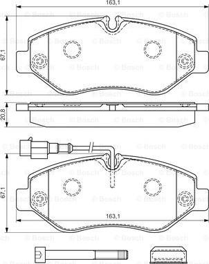 BOSCH 0 986 494 334 - Bremžu uzliku kompl., Disku bremzes ps1.lv