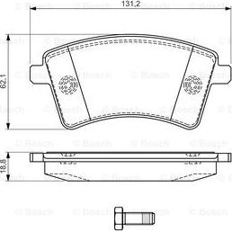 BOSCH 0 986 494 332 - Bremžu uzliku kompl., Disku bremzes ps1.lv