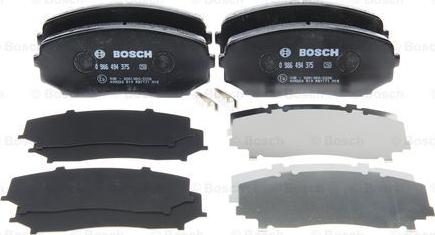 BOSCH 0 986 494 375 - Bremžu uzliku kompl., Disku bremzes ps1.lv