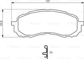 BOSCH 0 986 494 373 - Bremžu uzliku kompl., Disku bremzes ps1.lv