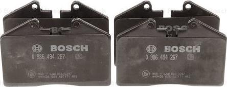 BOSCH 0 986 494 267 - Bremžu uzliku kompl., Disku bremzes ps1.lv