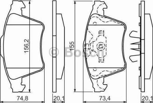 BOSCH 986424779 - Bremžu uzliku kompl., Disku bremzes ps1.lv