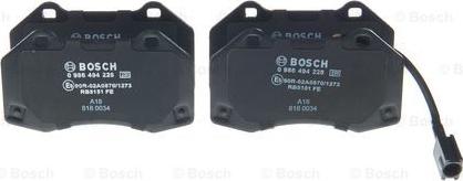 BOSCH 0 986 494 228 - Bremžu uzliku kompl., Disku bremzes ps1.lv