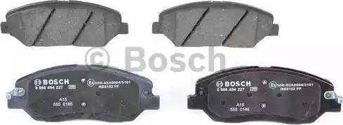 BOSCH 0 986 AB1 280 - Bremžu uzliku kompl., Disku bremzes ps1.lv