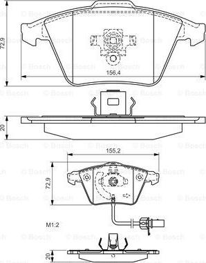 BOSCH 0 986 494 271 - Bremžu uzliku kompl., Disku bremzes ps1.lv