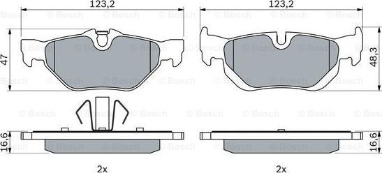 BOSCH 0 986 494 272 - Bremžu uzliku kompl., Disku bremzes ps1.lv