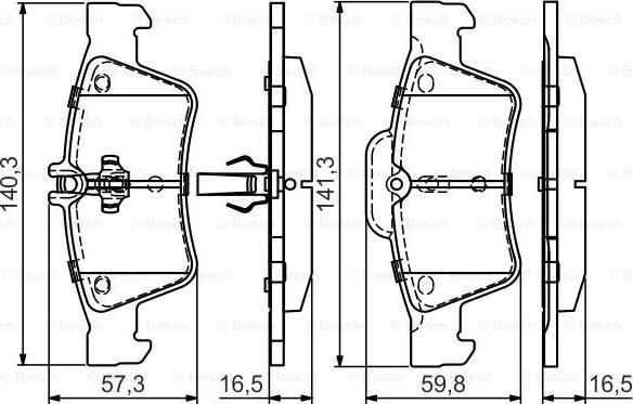 BOSCH 0 986 495 449 - Bremžu uzliku kompl., Disku bremzes ps1.lv