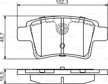 BOSCH 0 986 495 448 - Bremžu uzliku kompl., Disku bremzes ps1.lv