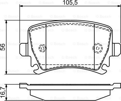 BOSCH 0986495453 - Bremžu uzliku kompl., Disku bremzes ps1.lv