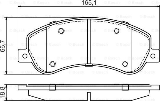 BOSCH 0 986 495 436 - Bremžu uzliku kompl., Disku bremzes ps1.lv