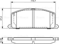 BOSCH 0 986 495 042 - Bremžu uzliku kompl., Disku bremzes ps1.lv