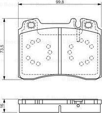 BOSCH 0 986 495 057 - Bremžu uzliku kompl., Disku bremzes ps1.lv