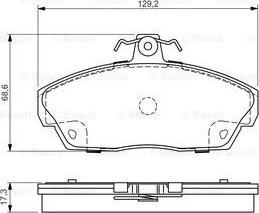 BOSCH 0 986 495 018 - Bremžu uzliku kompl., Disku bremzes ps1.lv