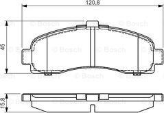 BOSCH 0 986 495 034 - Bremžu uzliku kompl., Disku bremzes ps1.lv