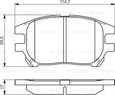 BOSCH 0 986 495 140 - Bremžu uzliku kompl., Disku bremzes ps1.lv