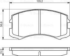 BOSCH 0 986 495 158 - Bremžu uzliku kompl., Disku bremzes ps1.lv