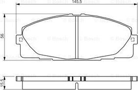 BOSCH 0 986 495 152 - Bremžu uzliku kompl., Disku bremzes ps1.lv