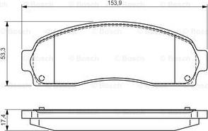 BOSCH 0 986 495 167 - Bremžu uzliku kompl., Disku bremzes ps1.lv