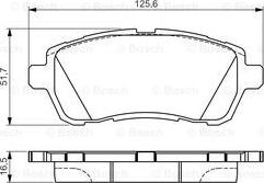 BOSCH 0 986 495 108 - Bremžu uzliku kompl., Disku bremzes ps1.lv